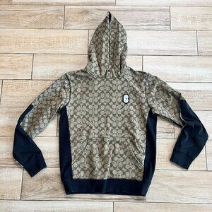 Mens Coach Tan/Black Hoodie - S